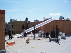 Air sealing at 1212 MLK Blvd in Bronx, NY with Aeroseal technology in 2008