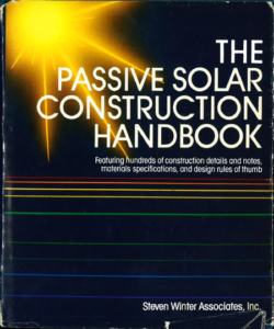 The Passive Solar Construction Handbook book cover.