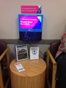 Image of charging station in hospital