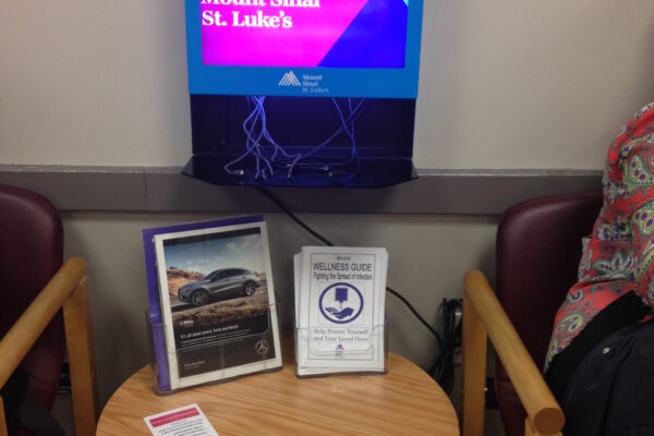 Image of charging station in hospital