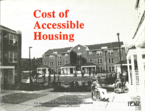 Cost of Accessible Housing report cover.