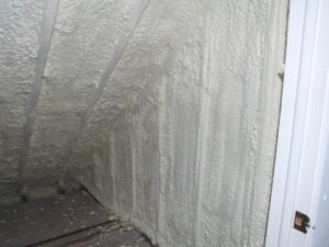 Spray foam insulation