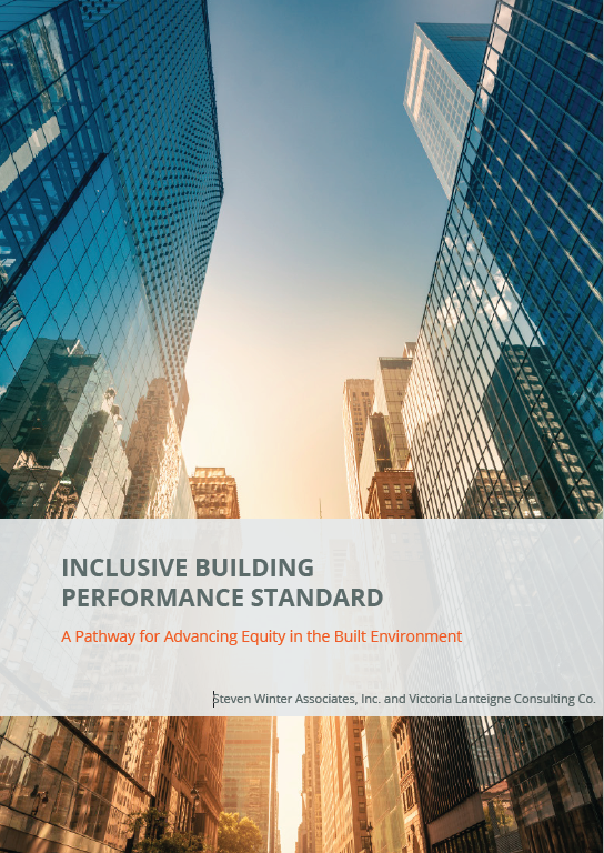 Cover of the Inclusive Building Performance Standard booklet.