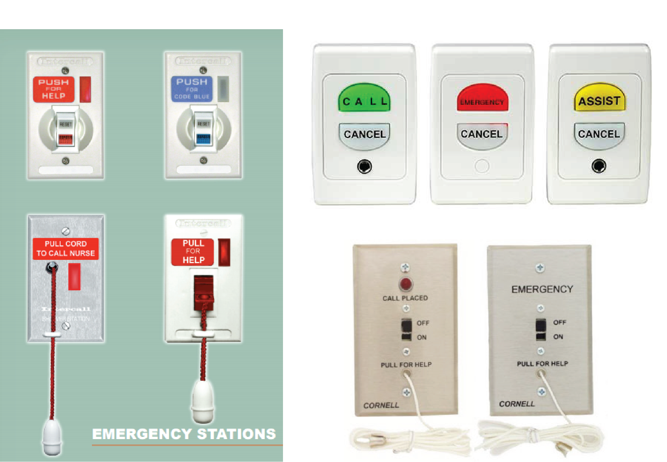 emergency station call buttons