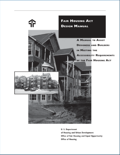 fair housing act design manual