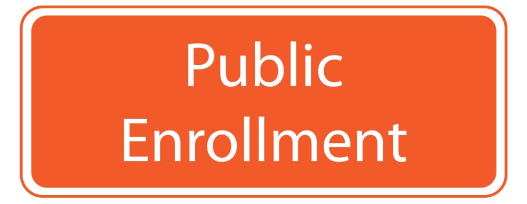 Public Enrollment Button
