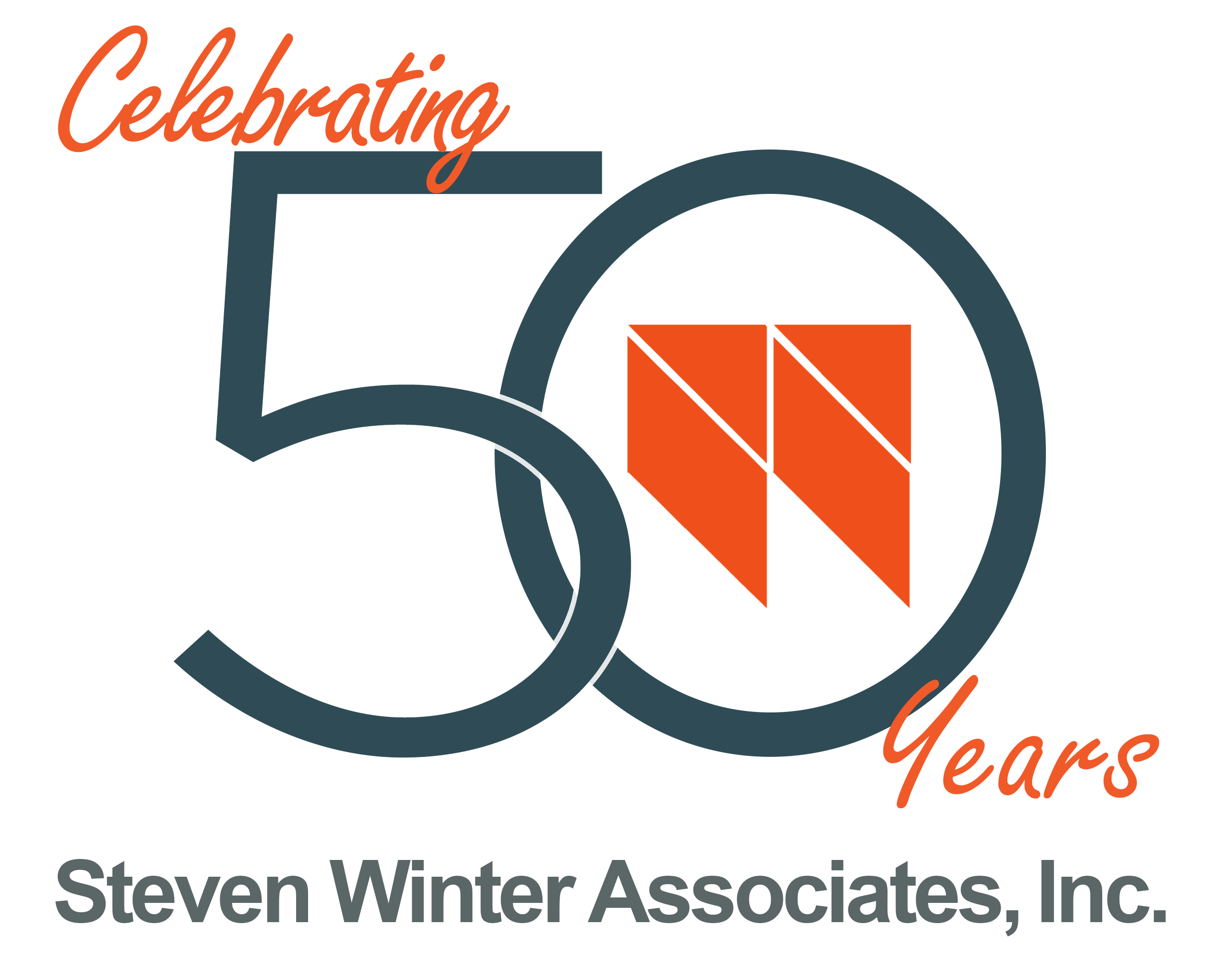 Steven Winter Associates fiftieth anniversary logo.