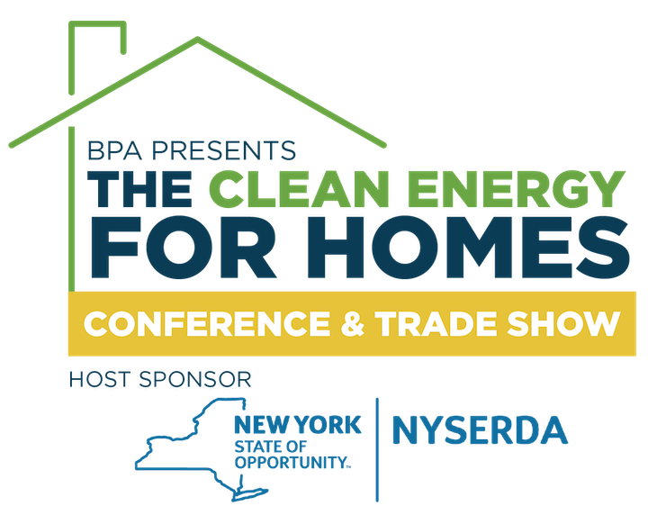 Logo for the The Clean Energy for Homes Conference and Trade Show .