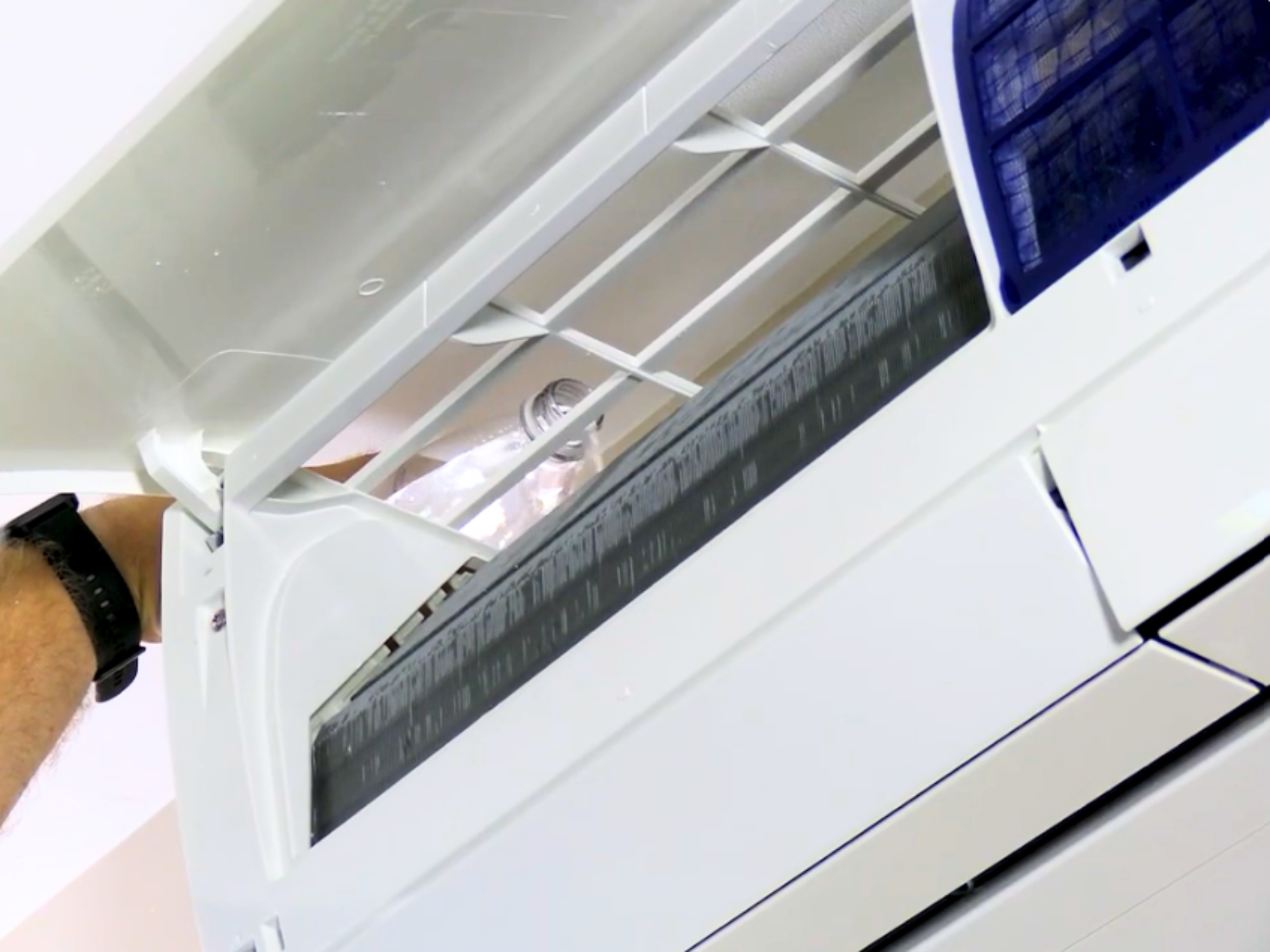 Installing a heat pump indoor unit