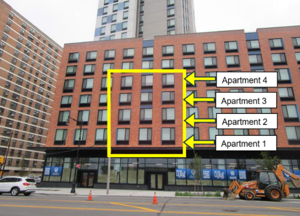 Multifamily building in New York where SWA monitored cold-climate packaged terminal heat pumps to evaluate heating performance and efficiency.